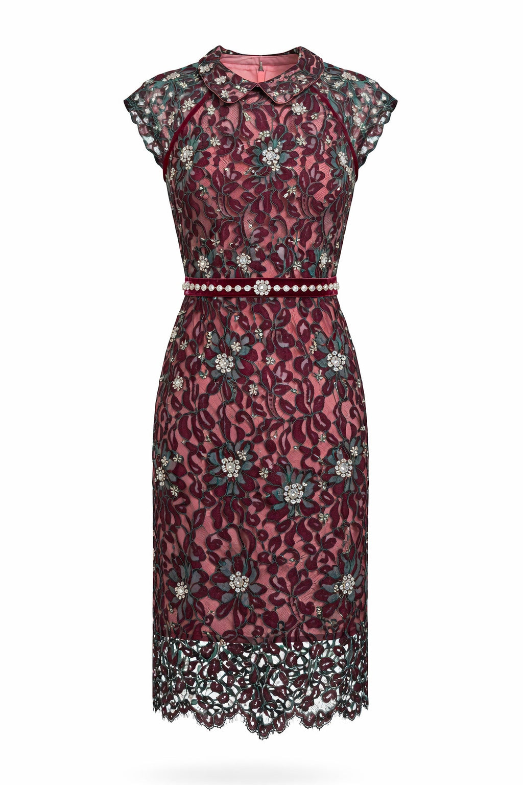 Abstract Floral Statement Dress