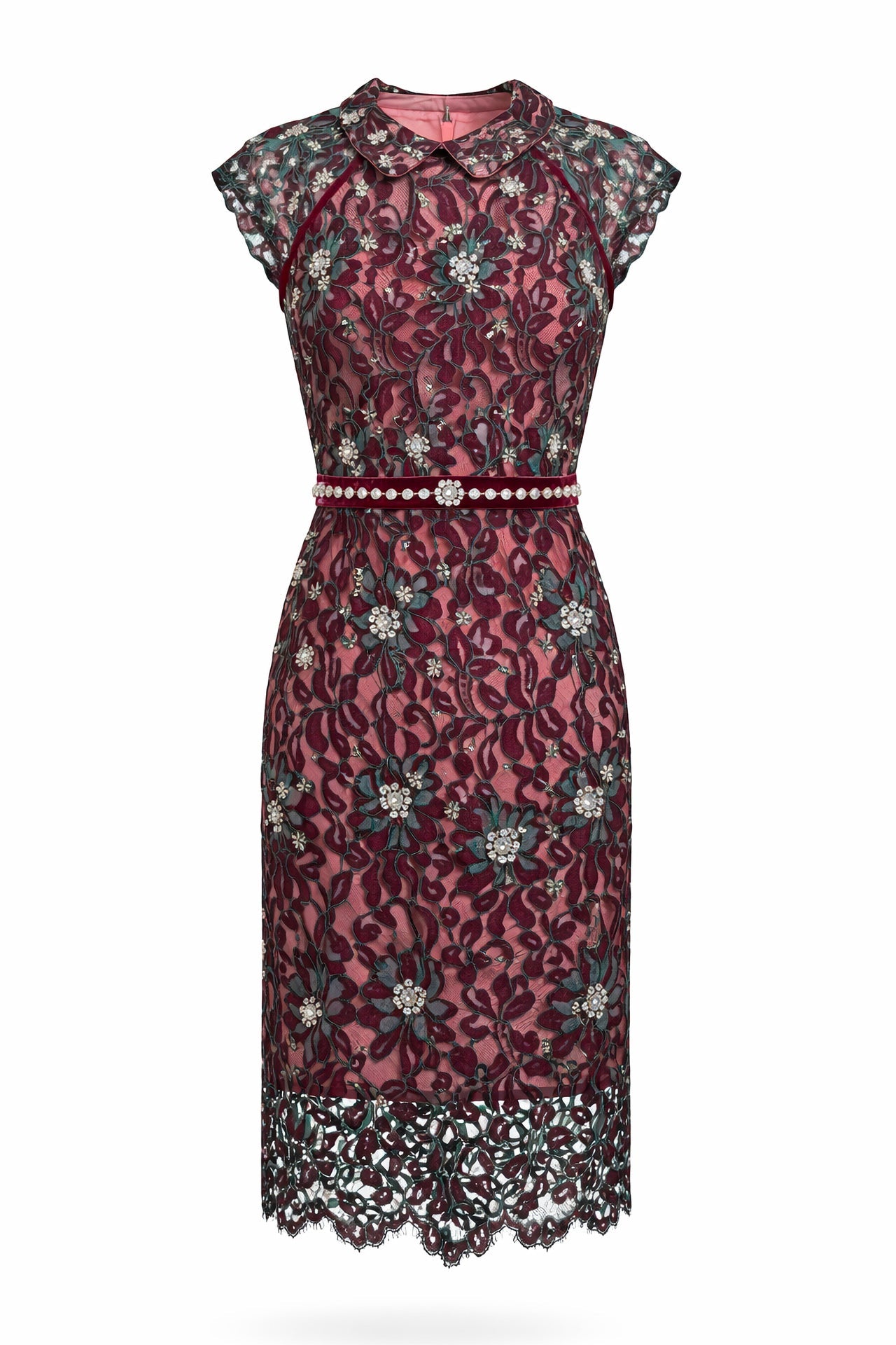 Abstract Floral Statement Dress